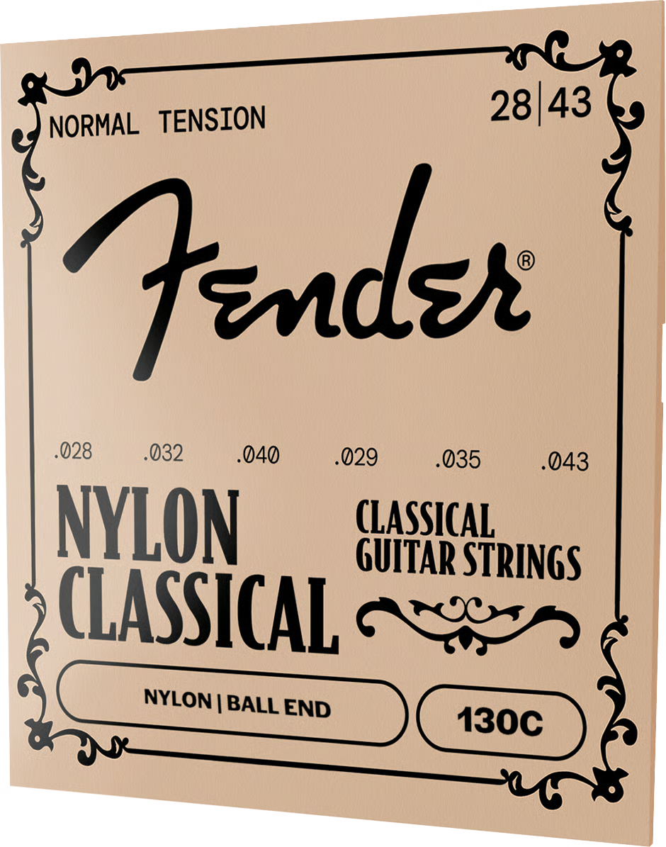 Fender 130 Classical/Nylon Guitar Strings - Ball End Normal Tension