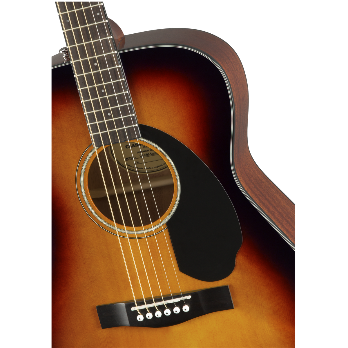 Fender CC-60S Concert Acoustic Guitar - 3-color Sunburst