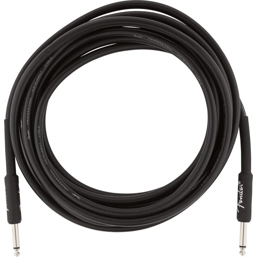 Fender Professional Series Straight to Straight Instrument Cable - 10 foot Black