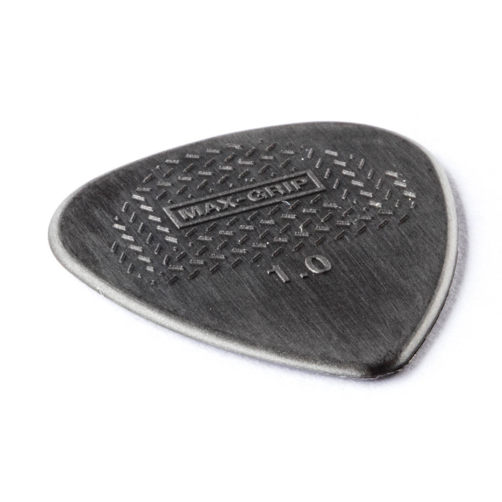 Dunlop Nylon Max-Grip Standard Guitar Picks - 1.0mm, Gray, 12-pack