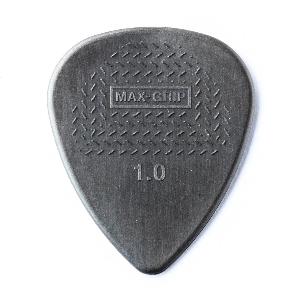 Dunlop Nylon Max-Grip Standard Guitar Picks - 1.0mm, Gray, 12-pack