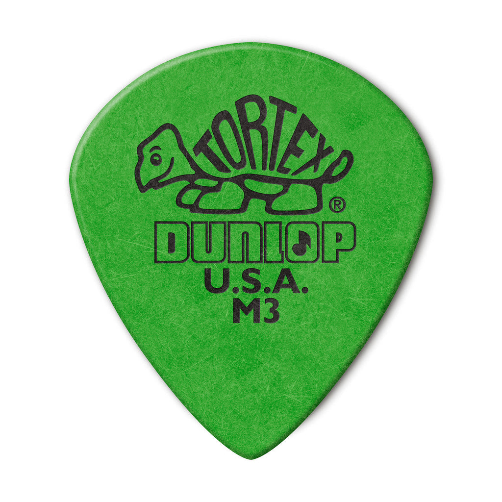 Dunlop Tortex Jazz III Guitar Picks Medium - 0.88mm, Green, 6-pack