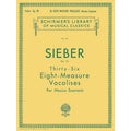 Hal Leonard - Schirmer's Library of Classics Volume 112, Sieber Op. 93, 36 Eight-Measure Vocalises