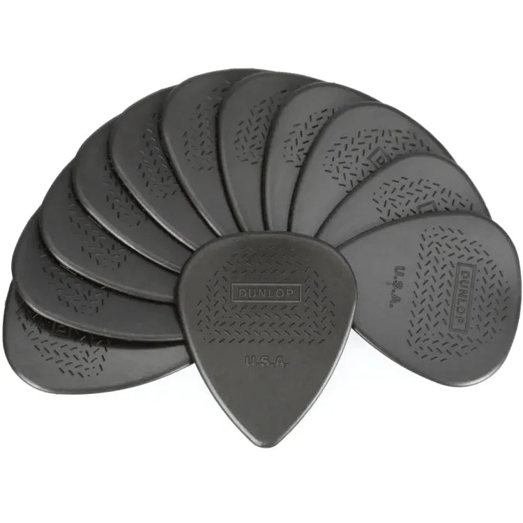 Dunlop Nylon Max-Grip Standard Guitar Picks - 1.0mm, Gray, 12-pack