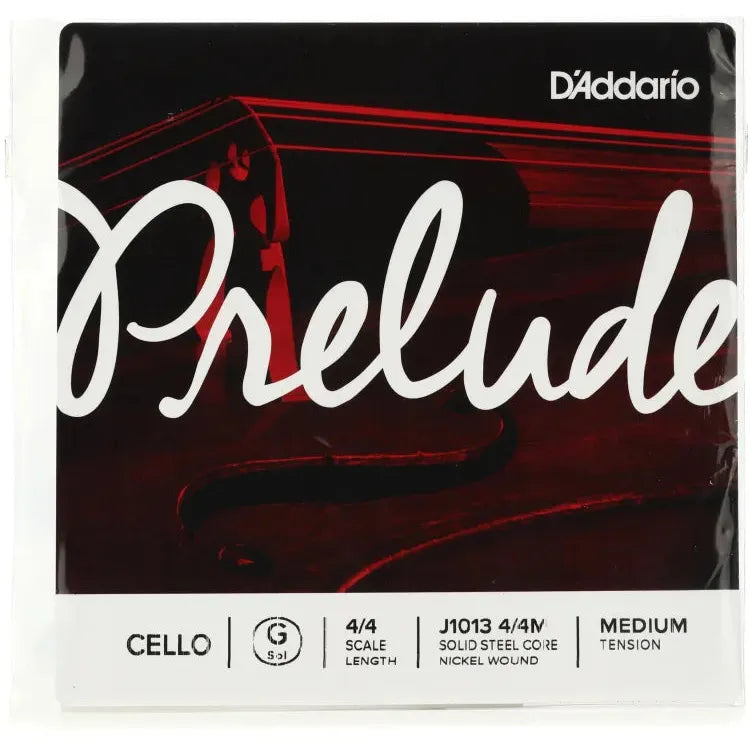 D'Addario J1013 Prelude Cello G String - 4/4 Size Medium Tension