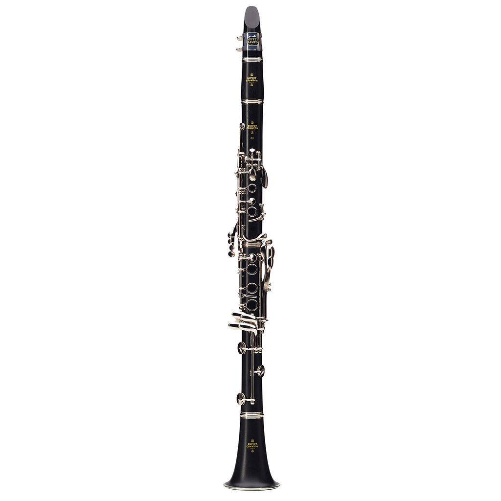 Buffet Crampon E-11 Intermediate Bb Wood Clarinet with Silver-plated Keys