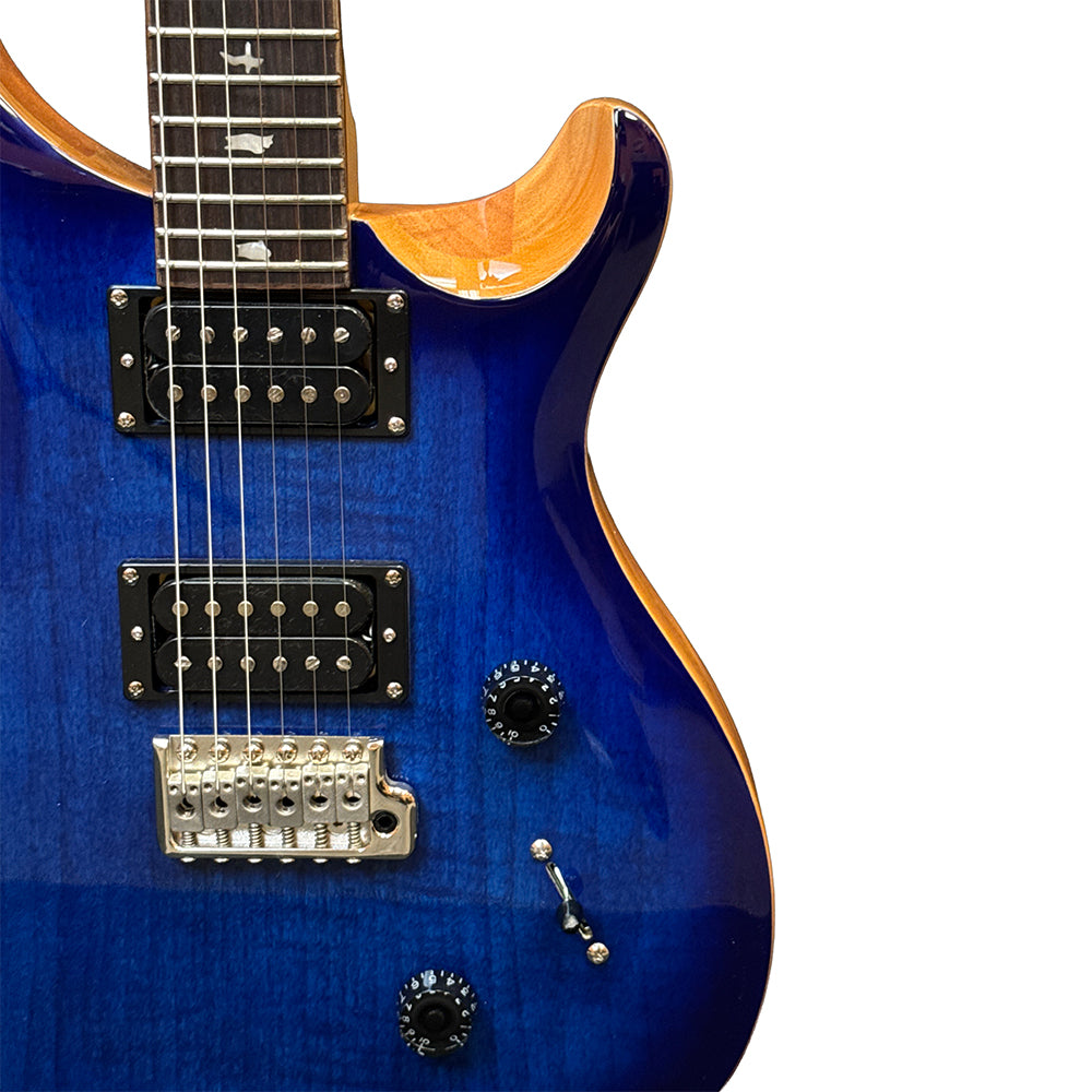 PRS SE Custom 24 Electric Guitar - Faded Blue Burst