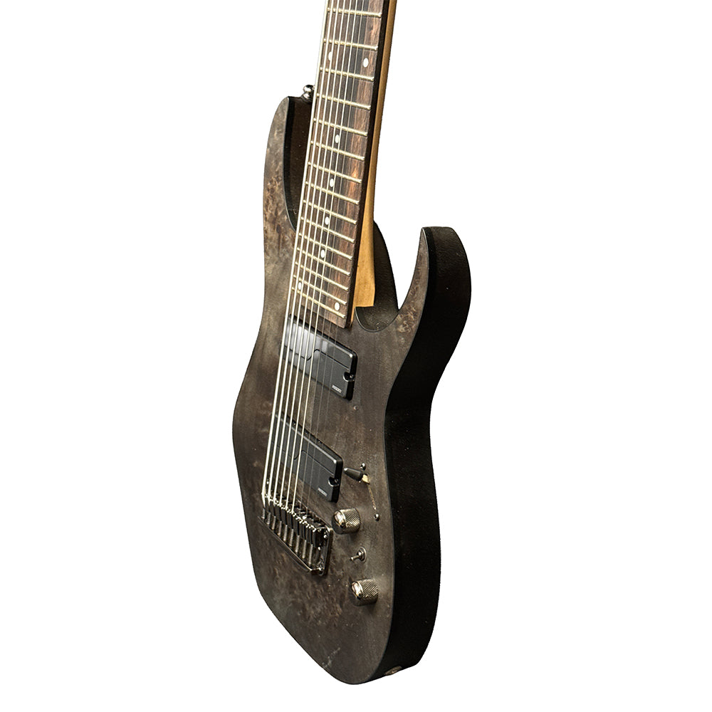 Ibanez Axe Design Lab RG9PB 9-string Electric Guitar - Transparent Gray Flat