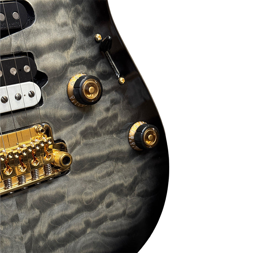 Ibanez Premium AZ47P1QM Electric Guitar - Black Ice Burst