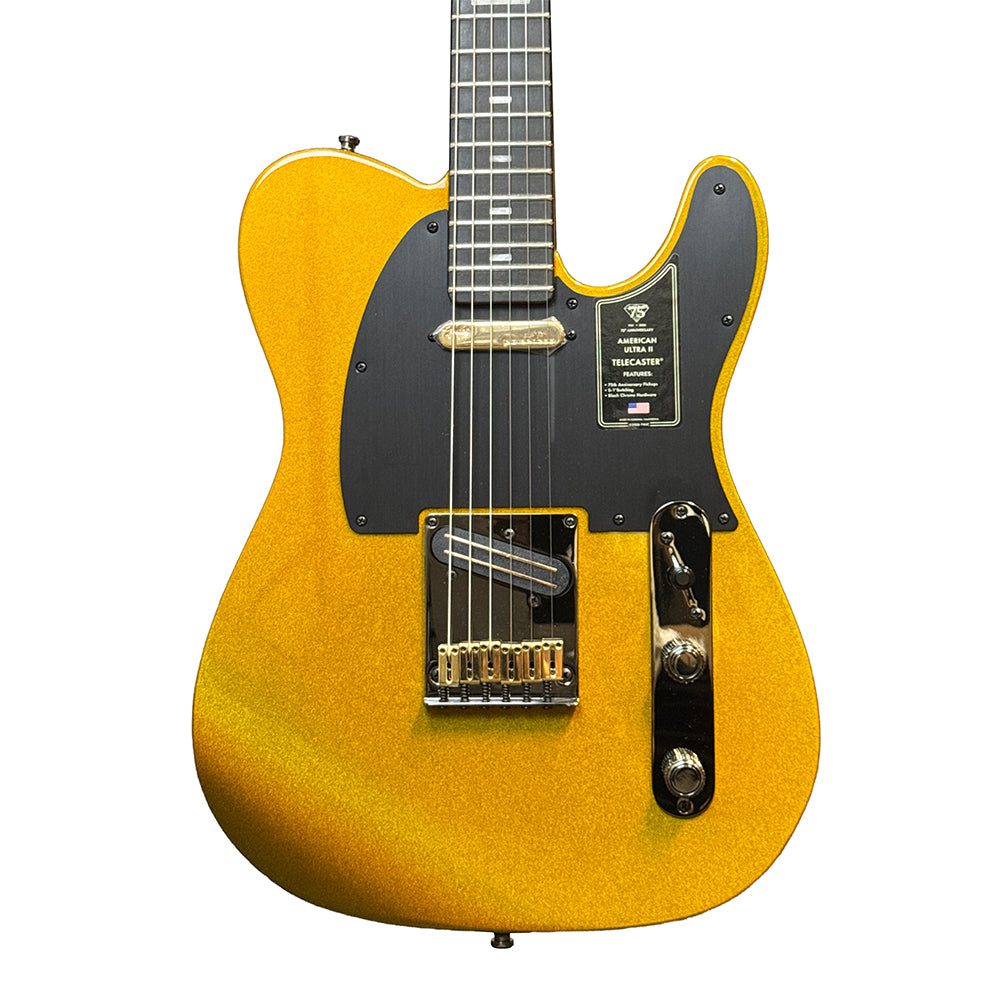 Fender 75th Anniversary American Ultra II Telecaster Electric Guitar - Liquid Gold