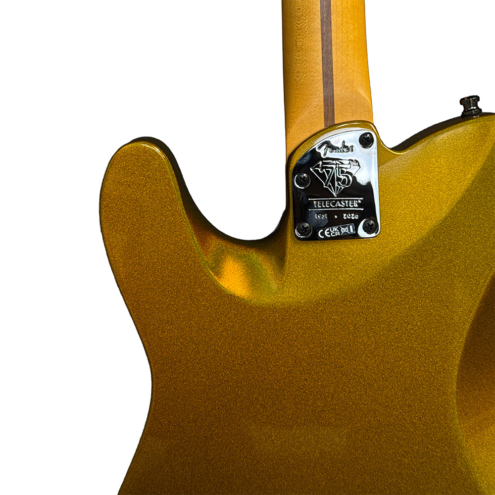 Fender 75th Anniversary American Ultra II Telecaster Electric Guitar - Liquid Gold