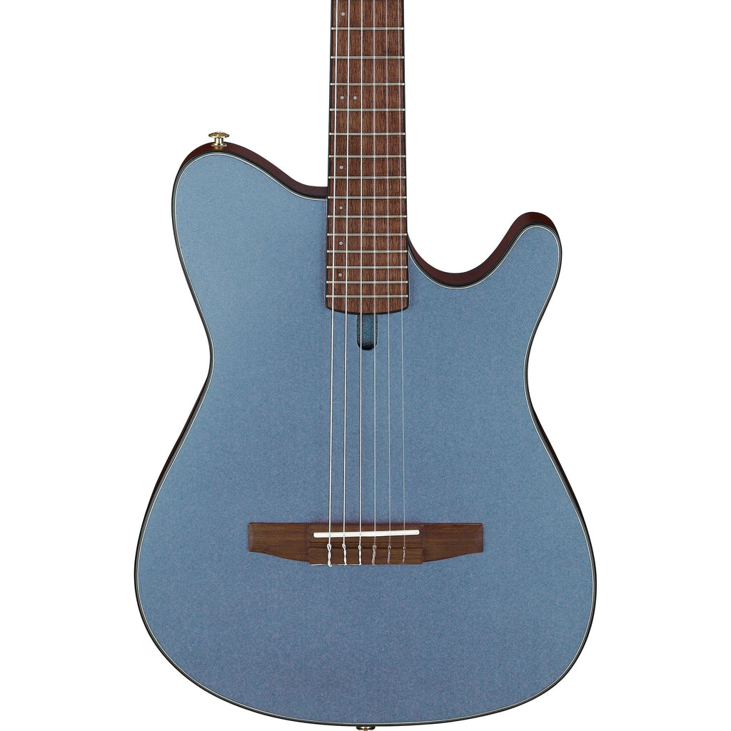 Ibanez FRH10N Thinline Nylon Acoustic-Electric Guitar -  Indigo Blue Metallic Flat