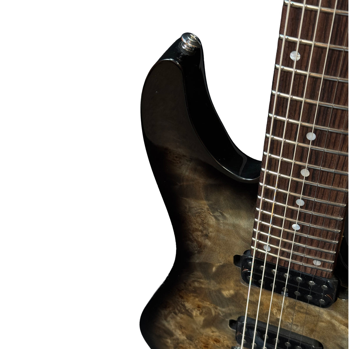 Ibanez Premium AZ427P1PB 7-string Electric Guitar - Charcoal Black Burst