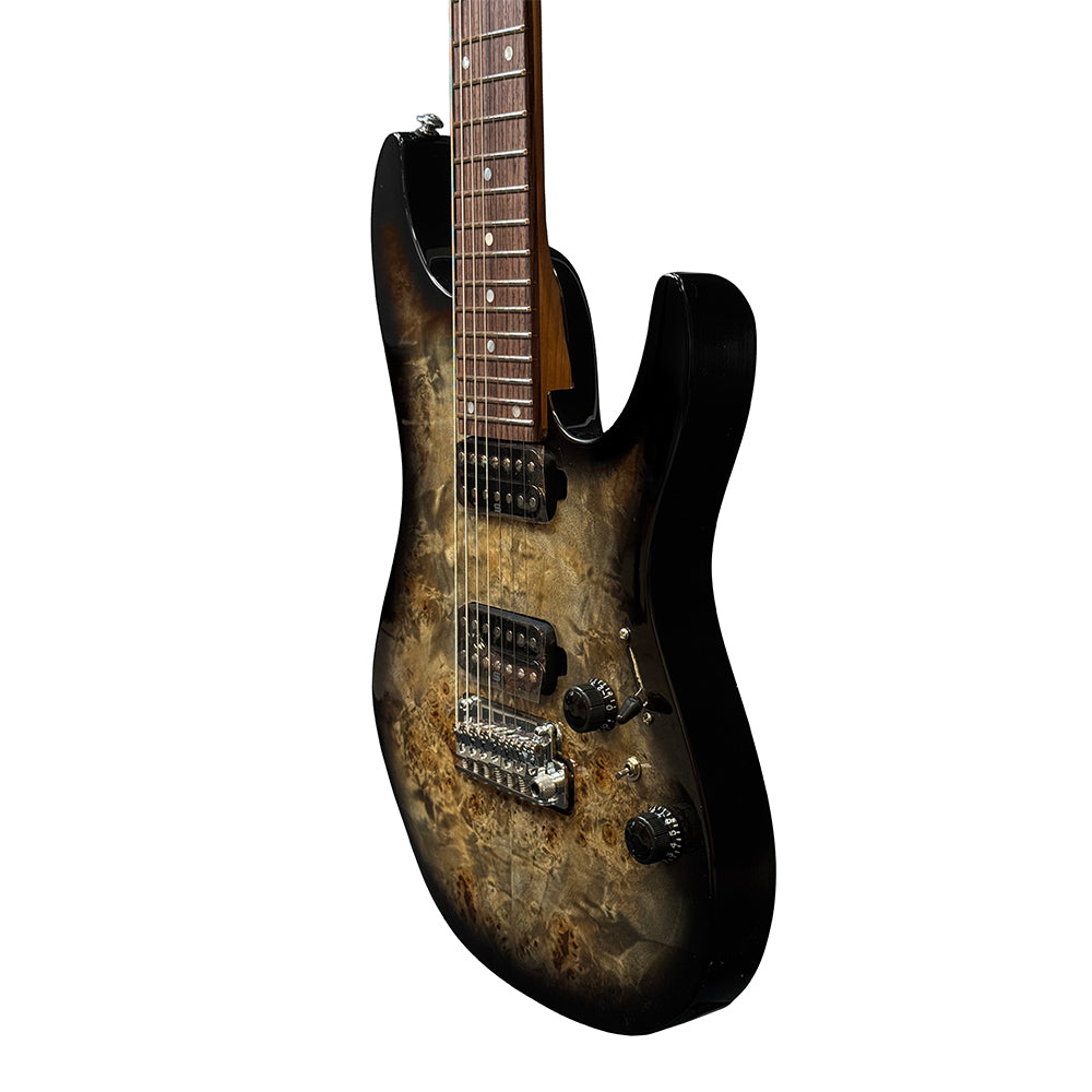 Ibanez Premium AZ427P1PB 7-string Electric Guitar - Charcoal Black Burst