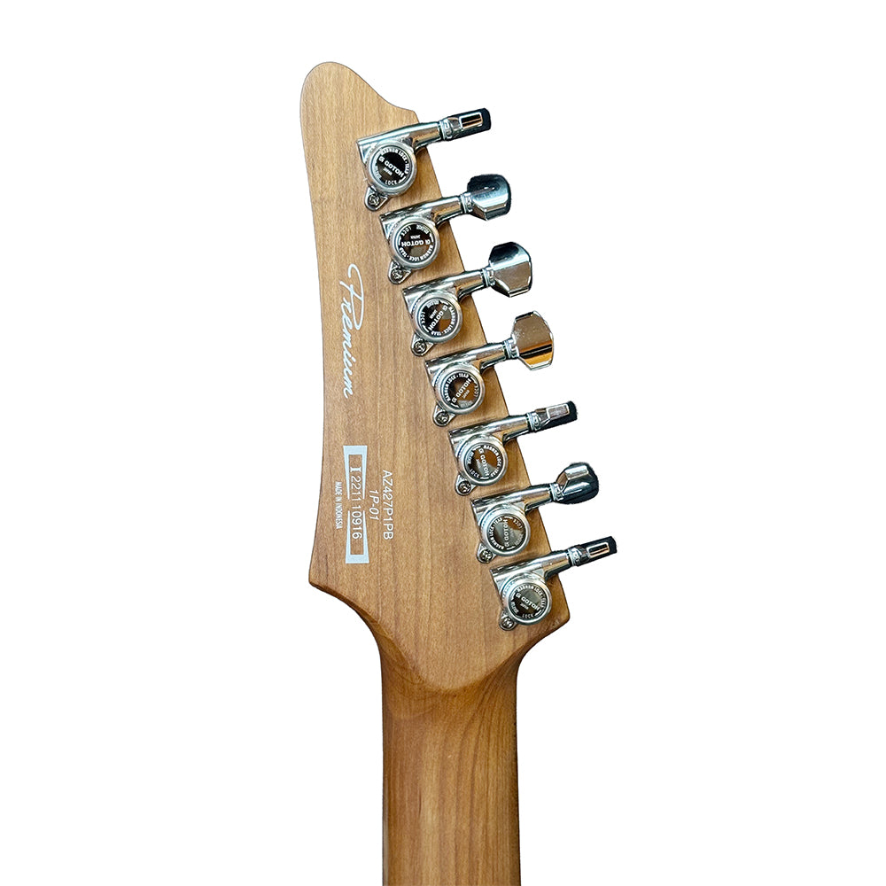 Ibanez Premium AZ427P1PB 7-string Electric Guitar - Charcoal Black Burst