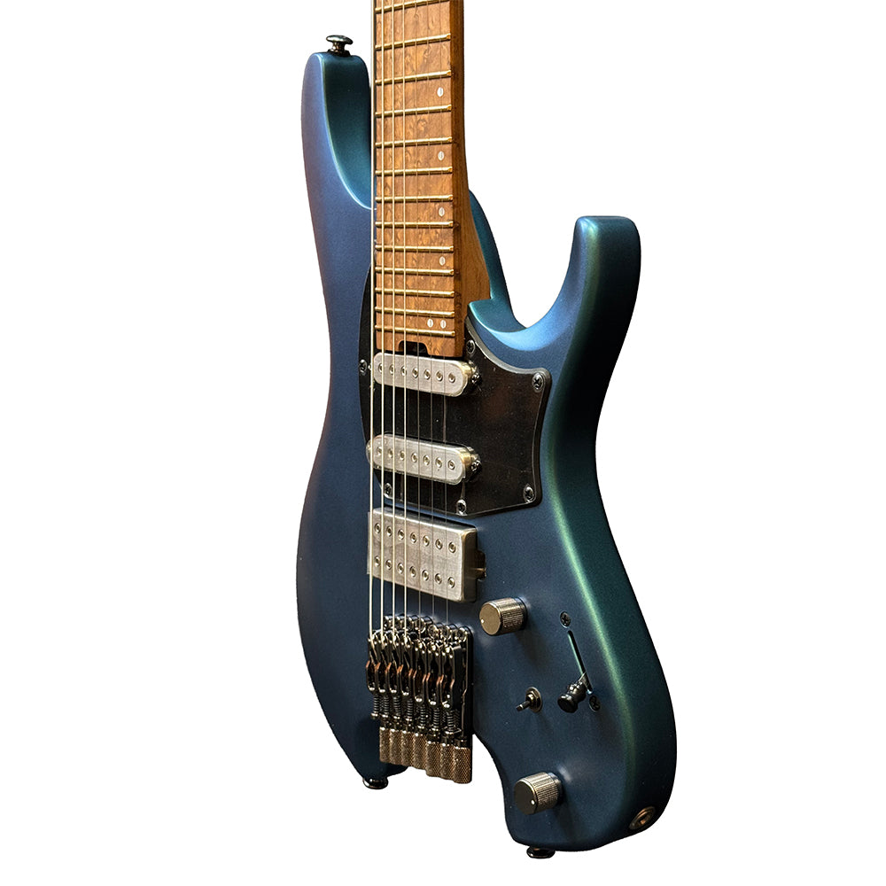 Ibanez Q547 7-string Electric Guitar - Blue Chameleon Metallic Matte