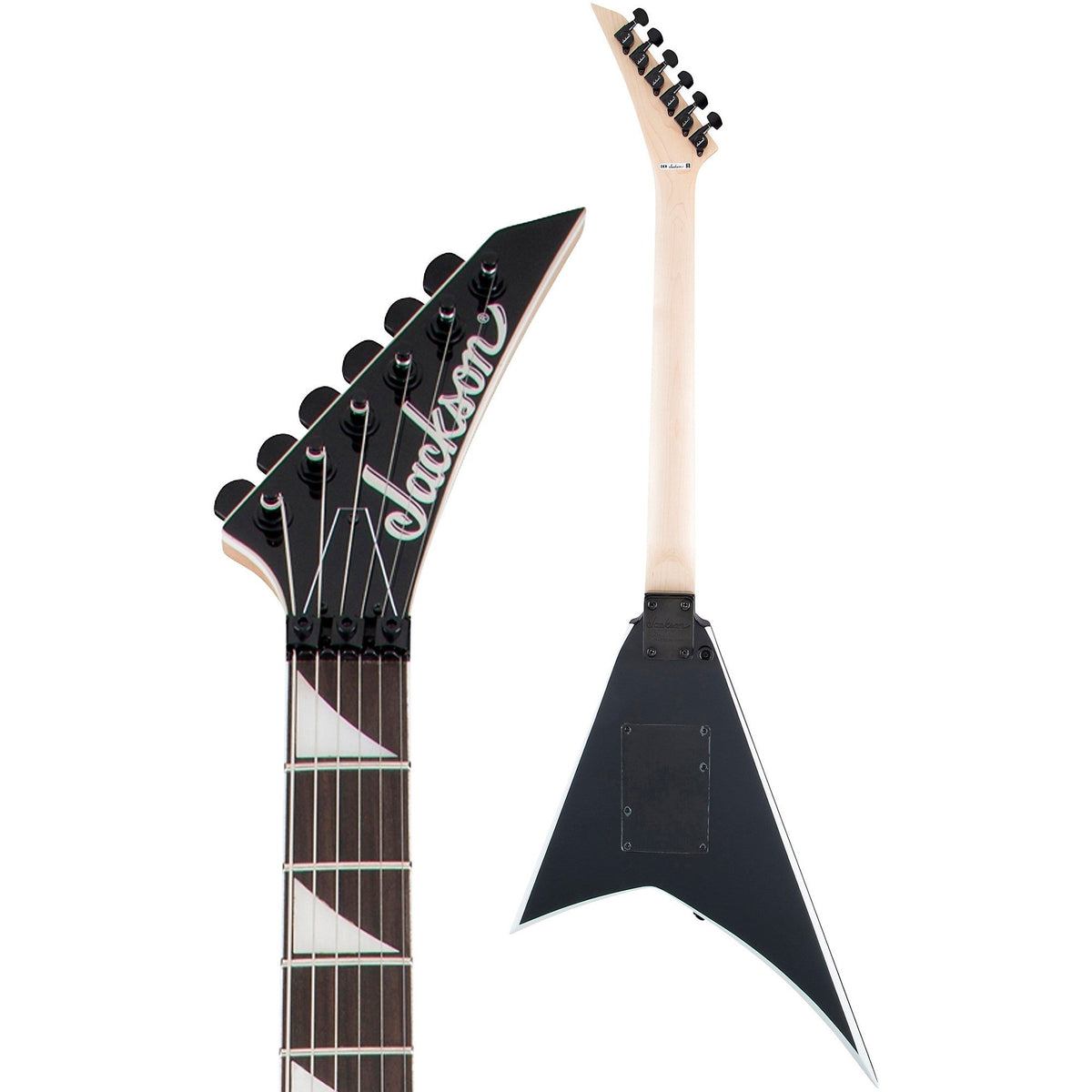 Jackson Rhoads JS32 Electric Guitar - Black with White Bevels