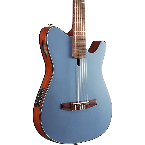 Ibanez FRH10N Thinline Nylon Acoustic-Electric Guitar -  Indigo Blue Metallic Flat