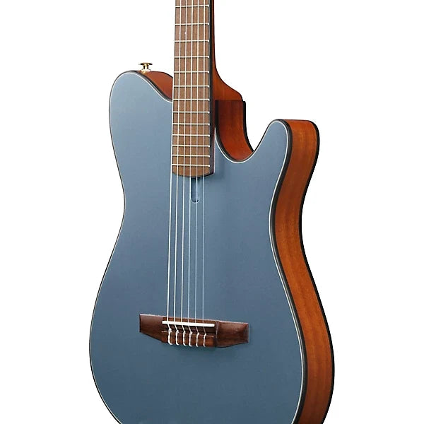 Ibanez FRH10N Thinline Nylon Acoustic-Electric Guitar -  Indigo Blue Metallic Flat