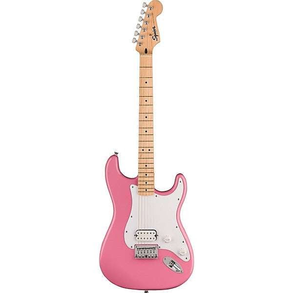 Squier Sonic Stratocaster HT H Electric Guitar - Flash Pink [BUNDLE]