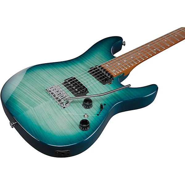 Ibanez Standard AZ24S1F Electric Guitar - Transparent Turquoise Burst
