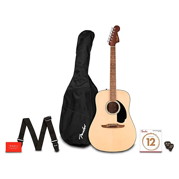 Fender California Standard Redondo Mini Acoustic Guitar Pack - Natural [BUNDLE]