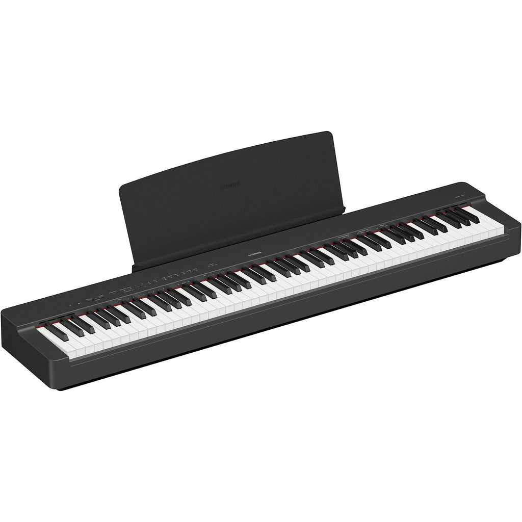 Yamaha P-225B Bundle with L200 Stand and BB1 Bench - Black