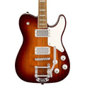 Squier Paranormal Troublemaker Telecaster Deluxe with Bigsby Electric Guitar - Honey Sunburst