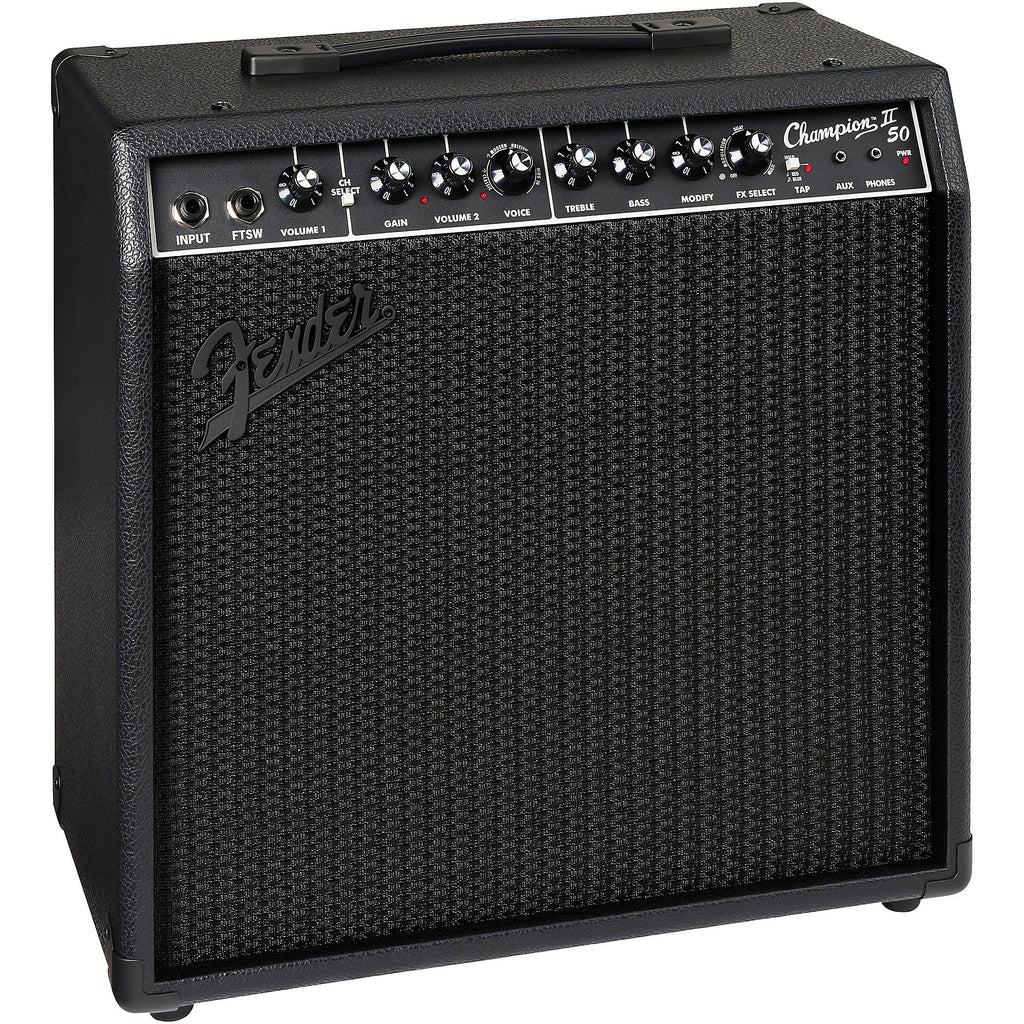 Fender Champion II 50-watt 1 x 12-inch Combo Amplifier - Black