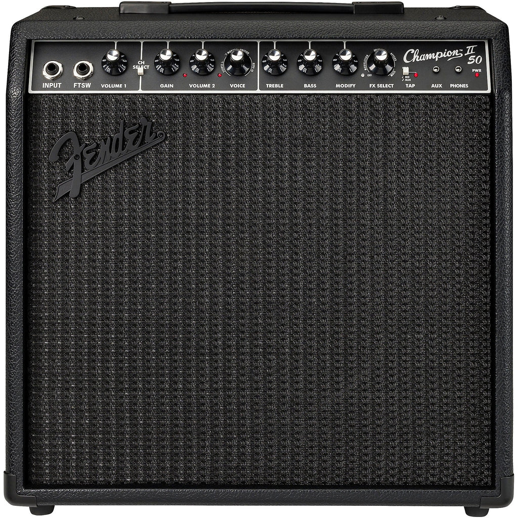 Fender Champion II 50-watt 1 x 12-inch Combo Amplifier - Black