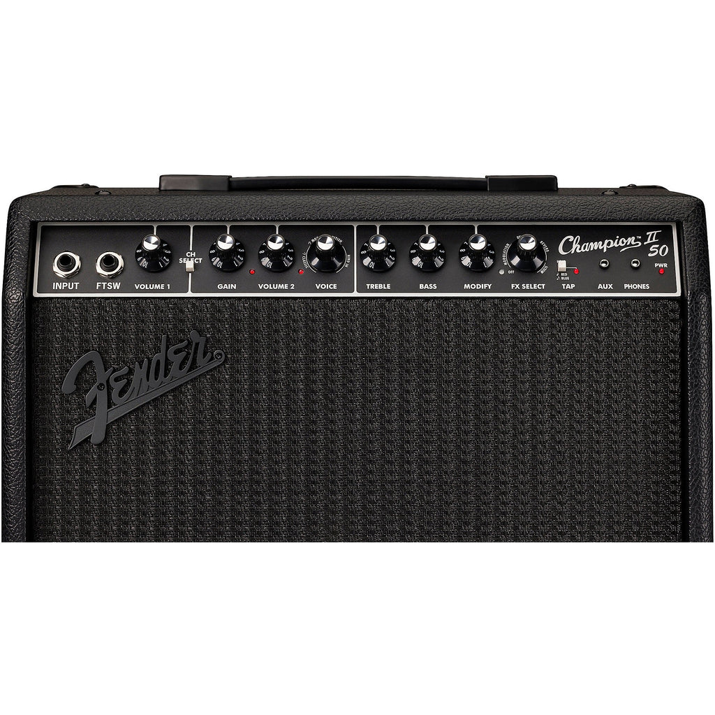 Fender Champion II 50-watt 1 x 12-inch Combo Amplifier - Black