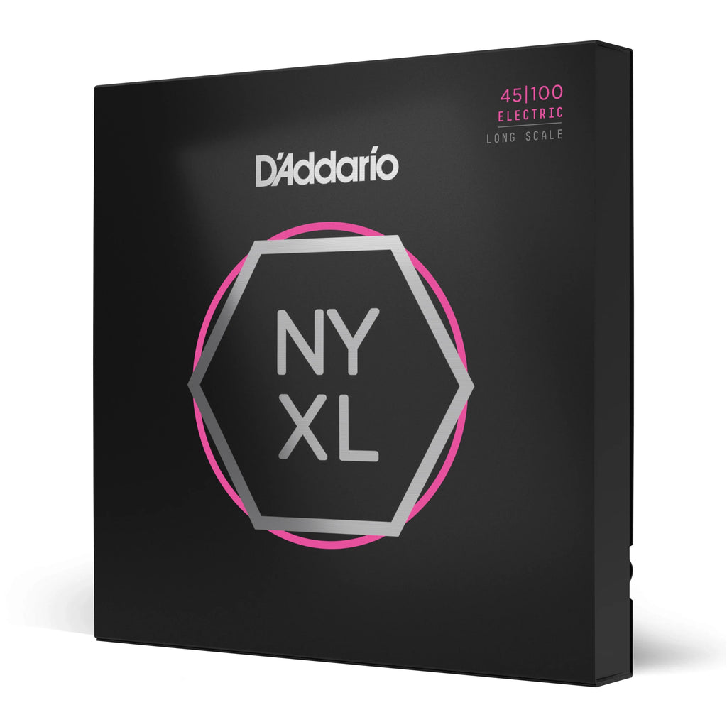 D'Addario NYXL45100 Nickel Wound Bass Guitar Strings - .045-.100 Regular Light, Long Scale