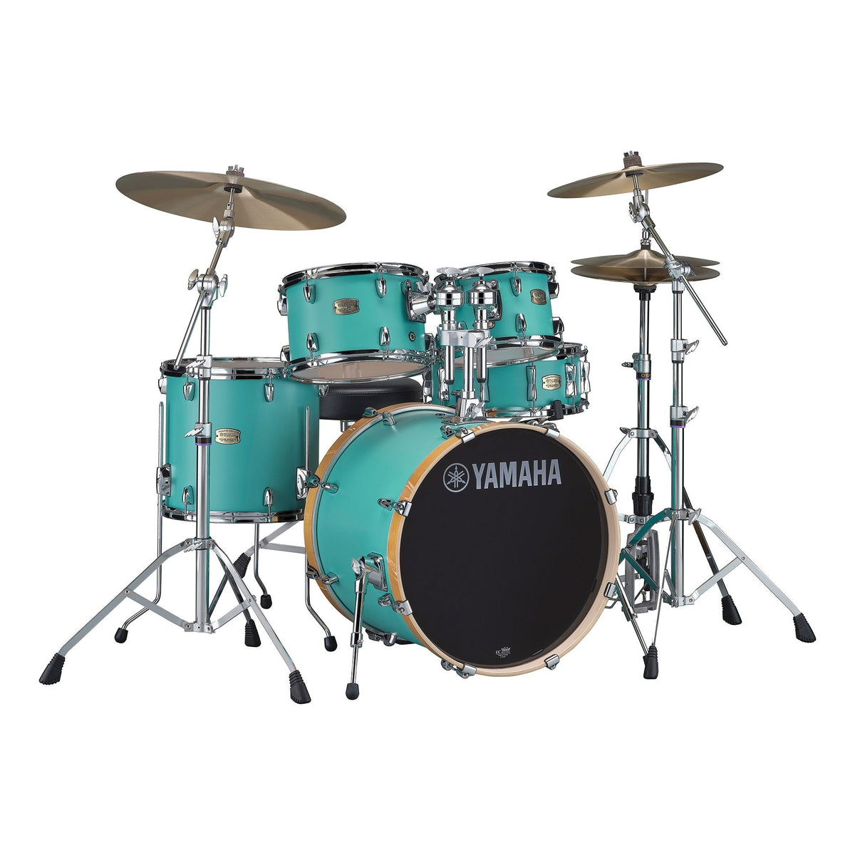 Yamaha SBP2F50 Stage Custom Birch 5-piece Shell Pack - Matte Surf Green