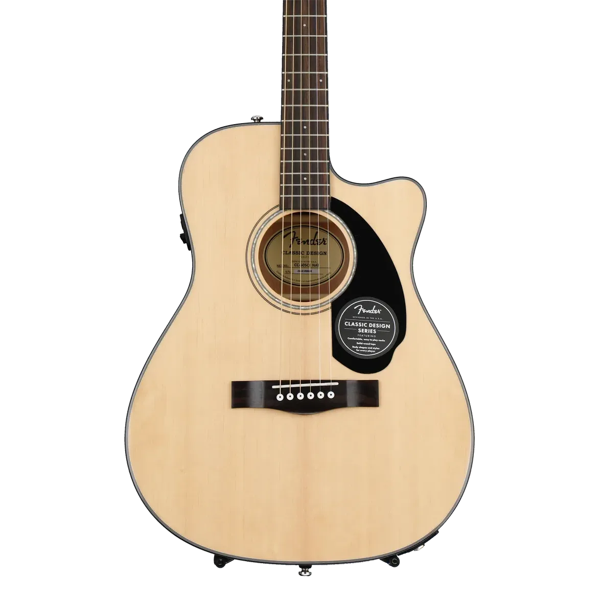Fender CC-60SCE Acoustic-electric Guitar - Natural