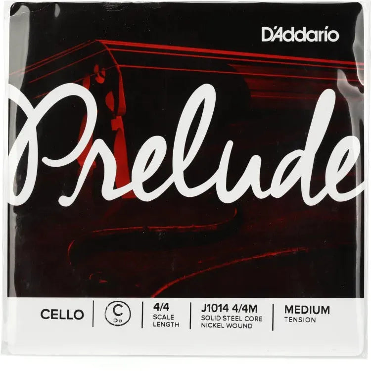 D'Addario J1014 Prelude Cello C String - 4/4 Size Medium Tension