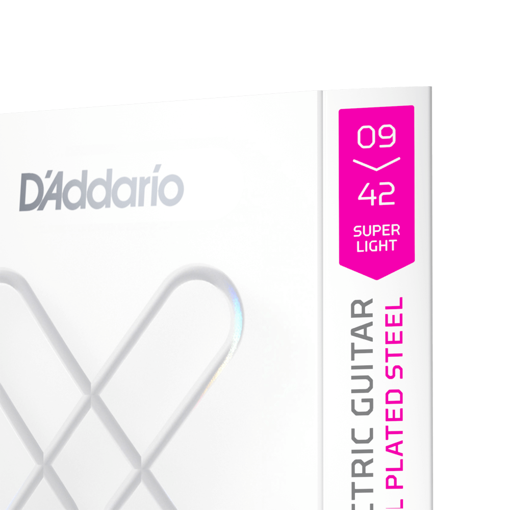 D'Addario XSE0942 XS Nickel-plated Steel Coated Electric Guitar Strings - .009-.042 Super Light