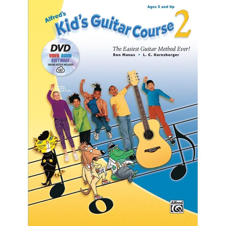 Alfred Music Alfred's Kid's Guitar Course 2 (DVD Included) - The Easiest Guitar Method Ever!