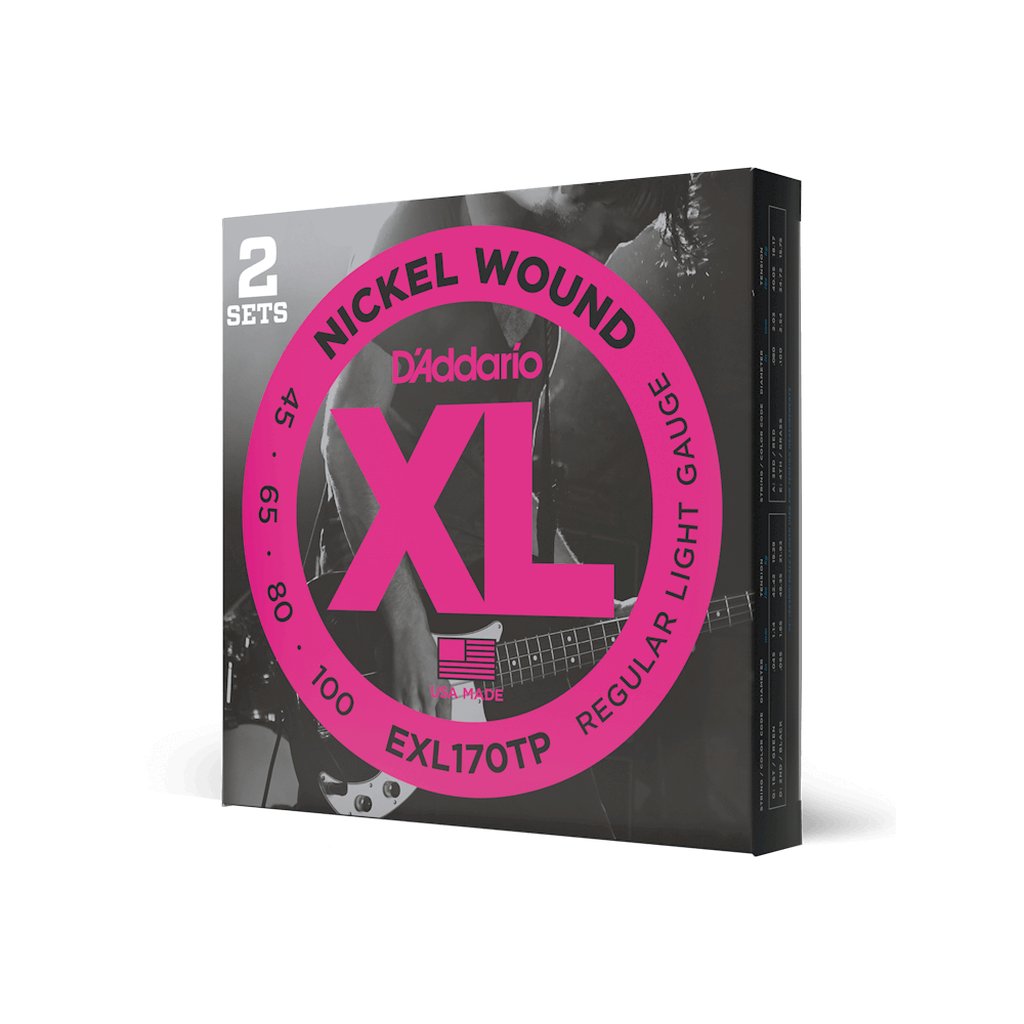 D'Addario XL Nickel Wound Bass Guitar Strings