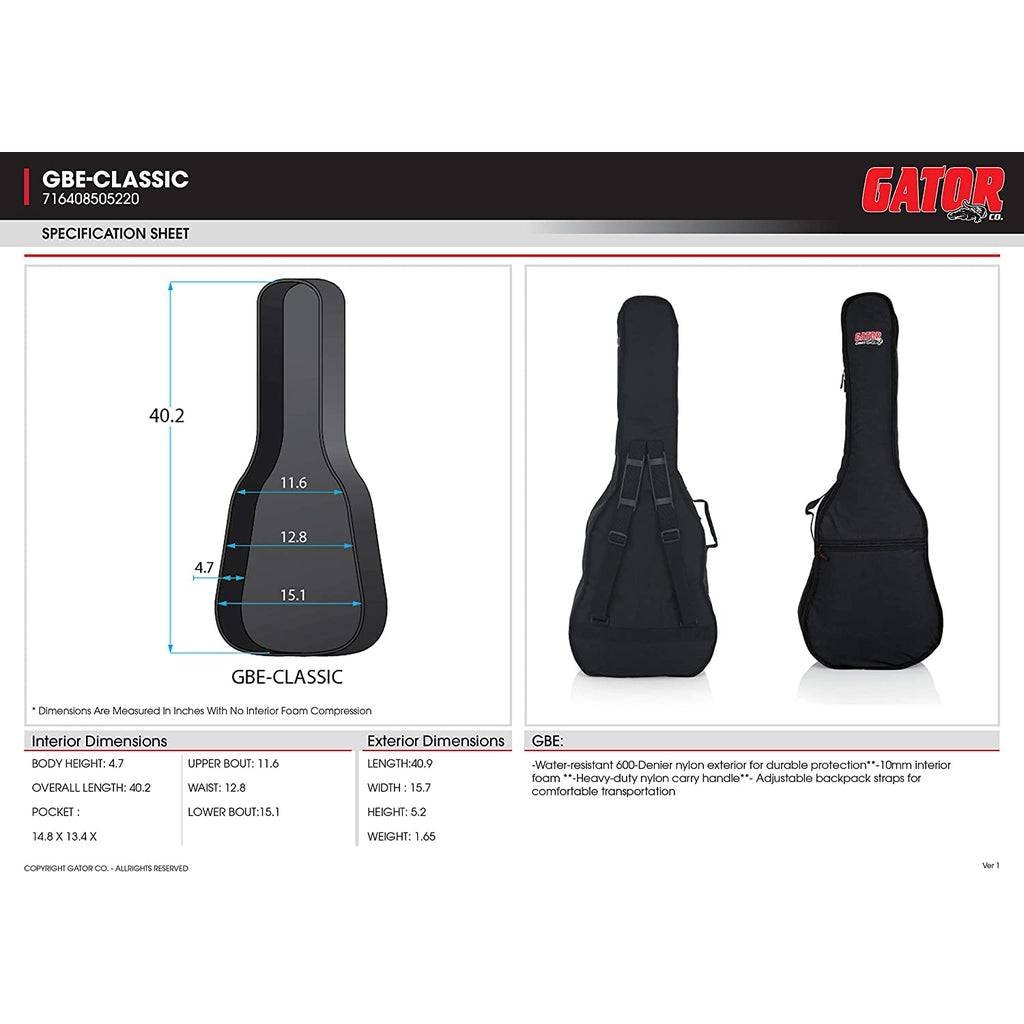 Gator Economy Classical Guitar Gig Bag