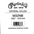 Martin B-2nd Clear Nylon Plain End Classical single string