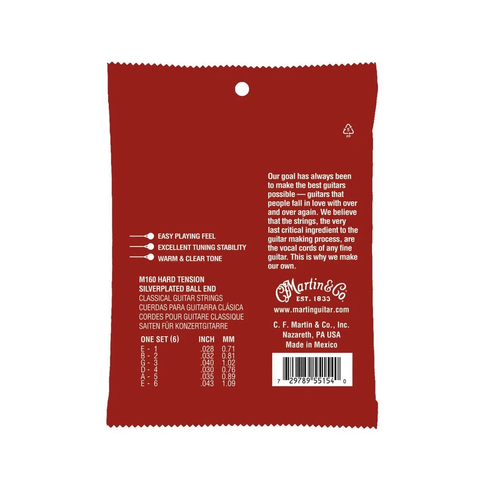 Martin Classical Silver-Plated Ball End Nylon Strings