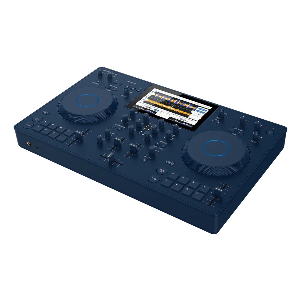 AlphaTheta Omnis Duo 2-deck Portable Battery-Powered All-in-One DJ System with Bluetooth