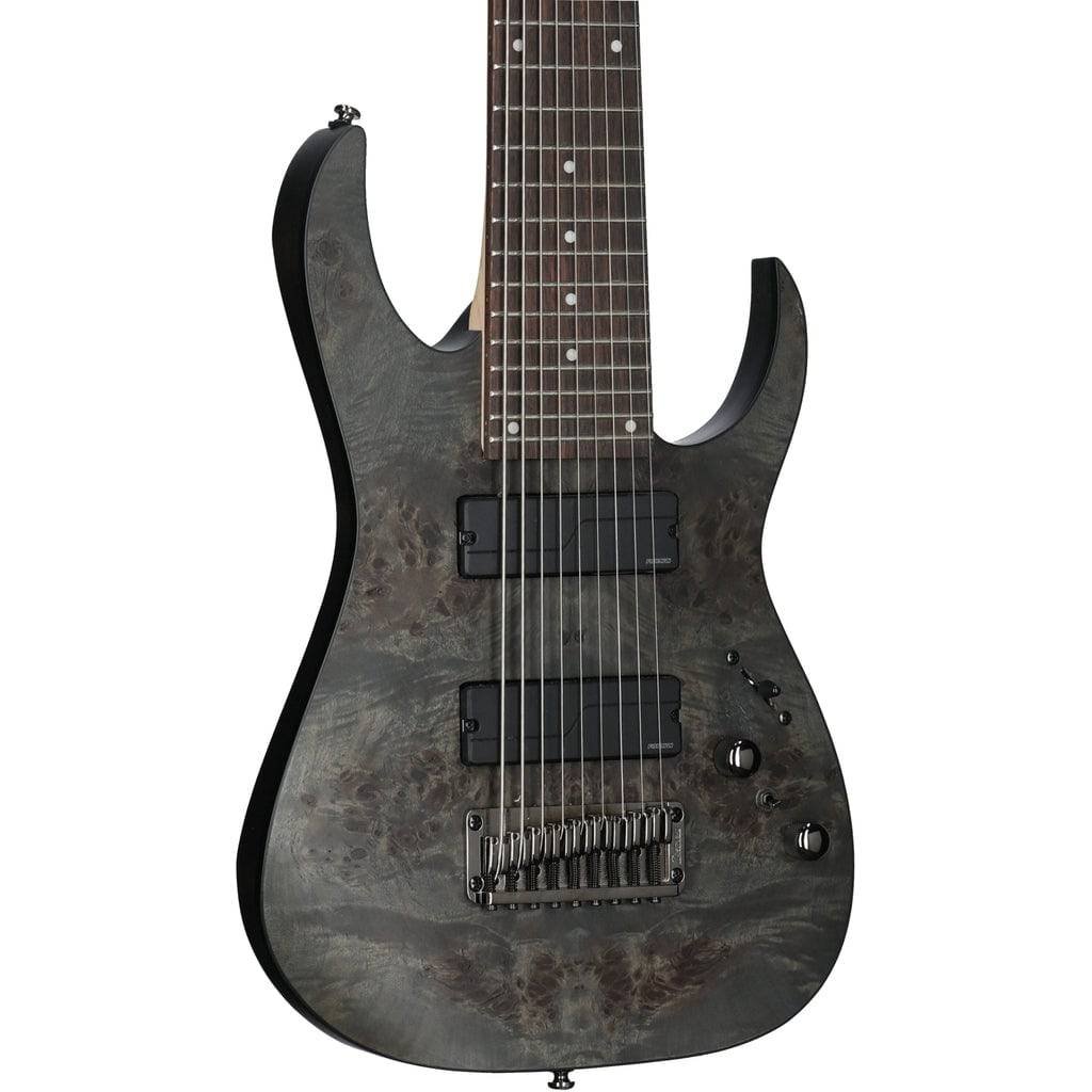 Ibanez Axe Design Lab RG9PB B-Stock 9-string Electric Guitar - Transparent Gray Flat