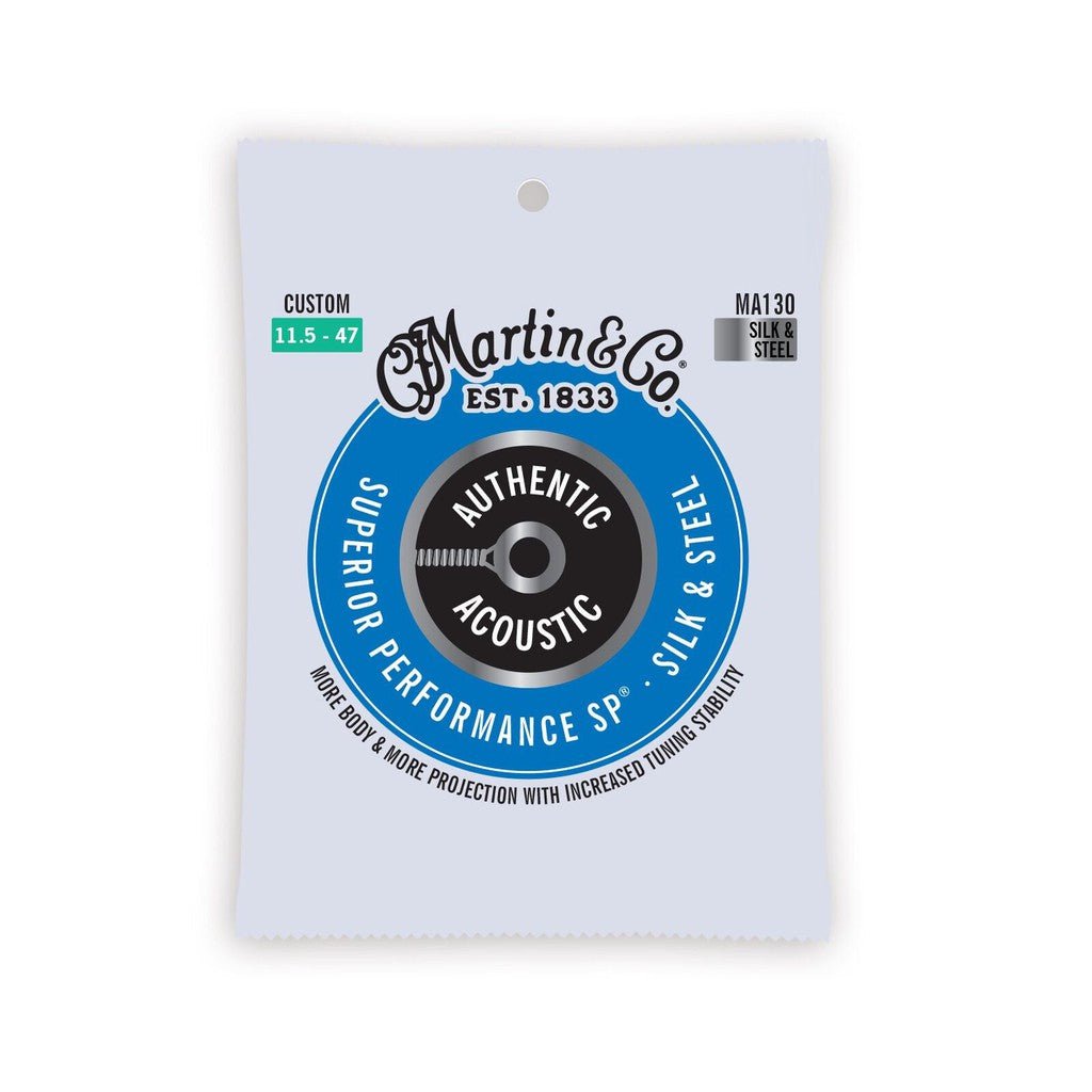 Martin Authentic Acoustic Superior Performance Silk and Steel Guitar Strings