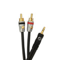 D'Addario Dual RCA to Stereo Mini Cable - 5 Feet