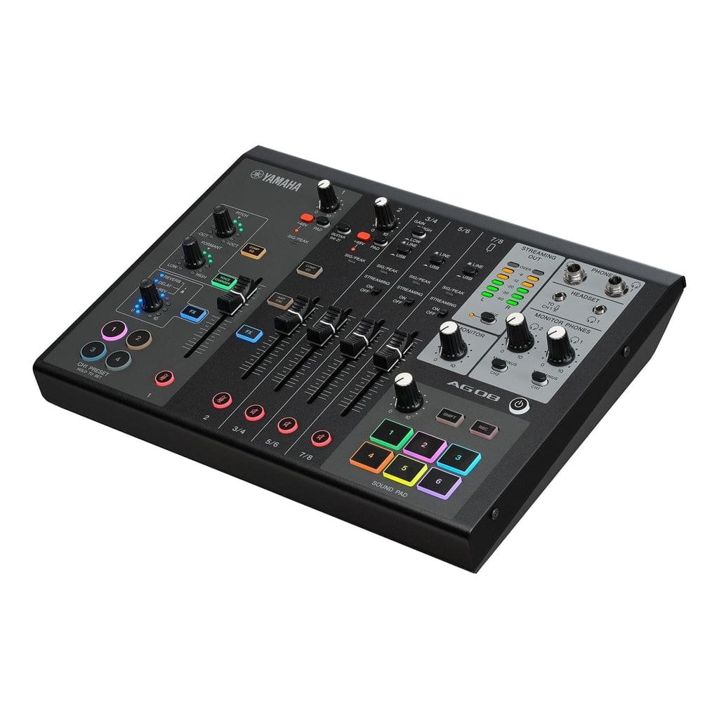Yamaha AG08 All-In-One 8-Channel Live Streaming Mixer