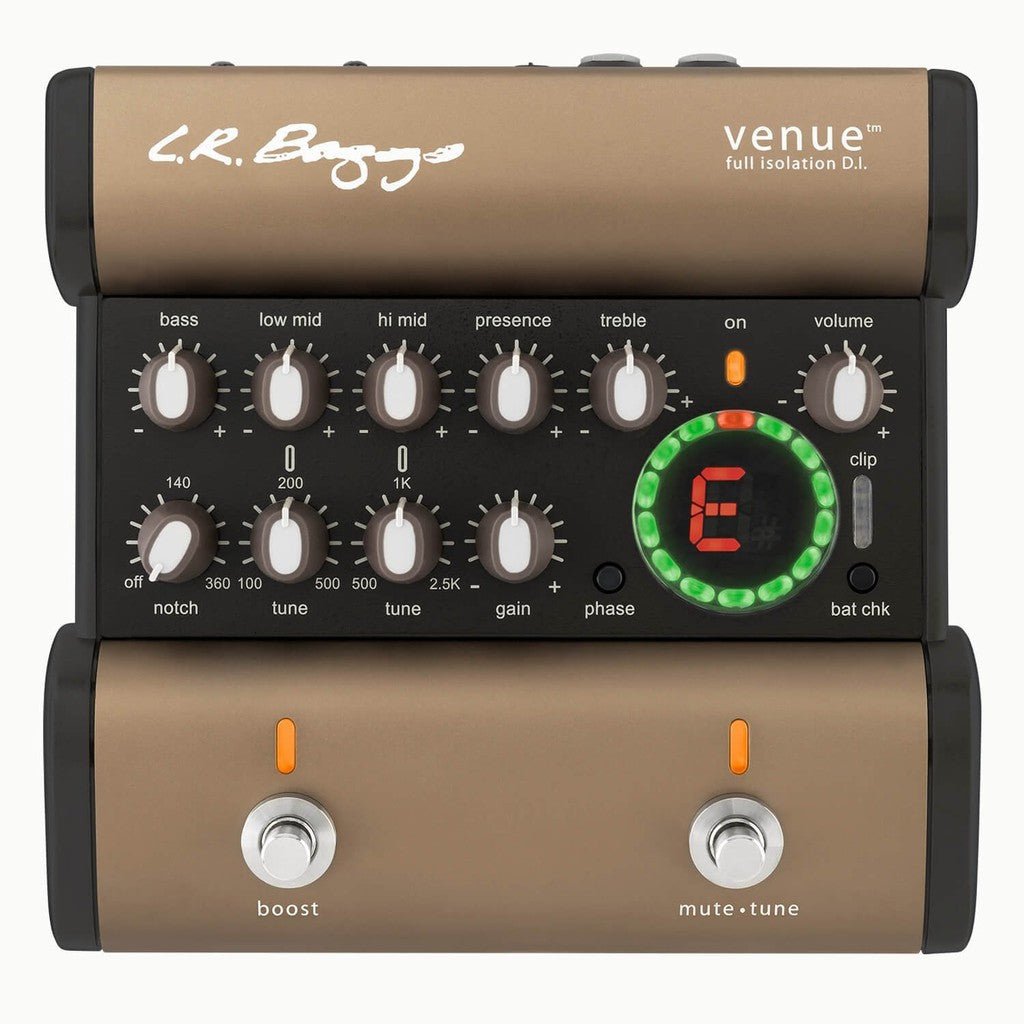 LR Baggs Venue DI Acoustic Guitar Preamp + DI + EQ + Tuner Pedal