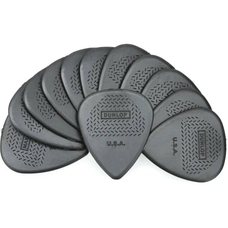 Dunlop Nylon Max-Grip Standard Guitar Picks - 12-pack