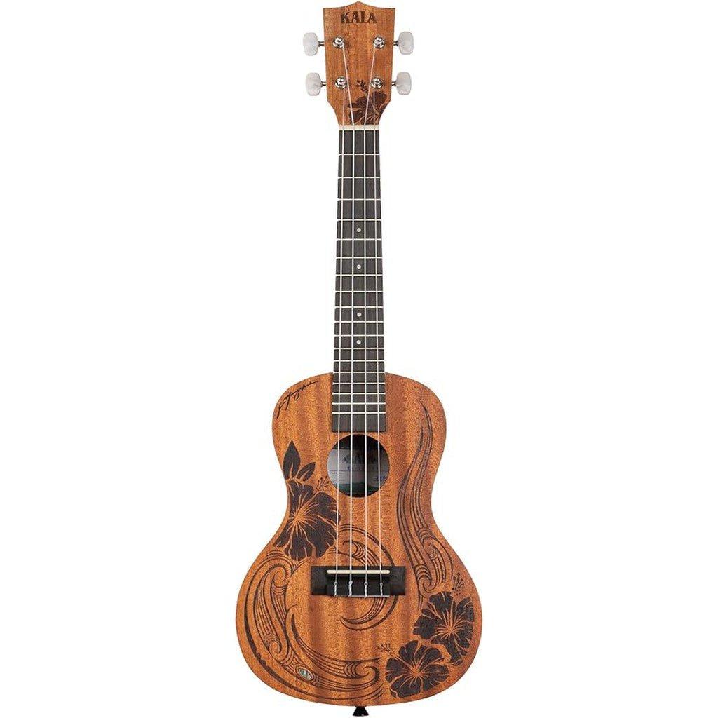 Kala Voyage Collection Unity Ukulele - Natural with Maori Design