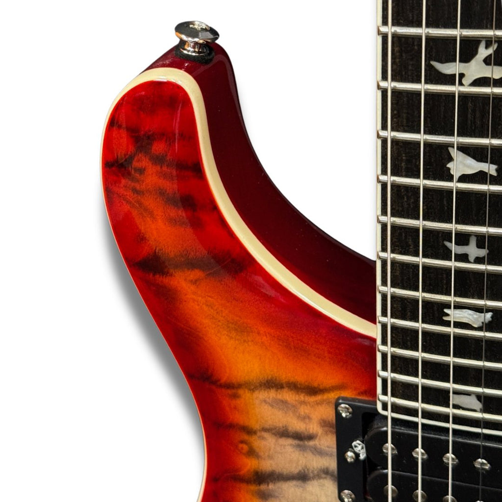 PRS SE Custom 24-08 Quilt Top Electric Guitar - Charcoal Cherry Burst